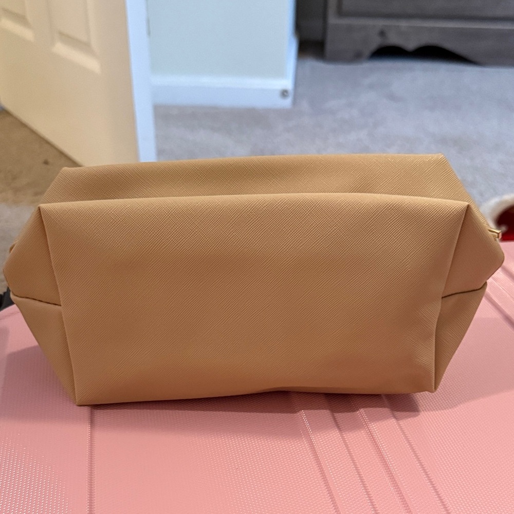 Colorful Lettered Tan Pouch - Picture 2 of 3